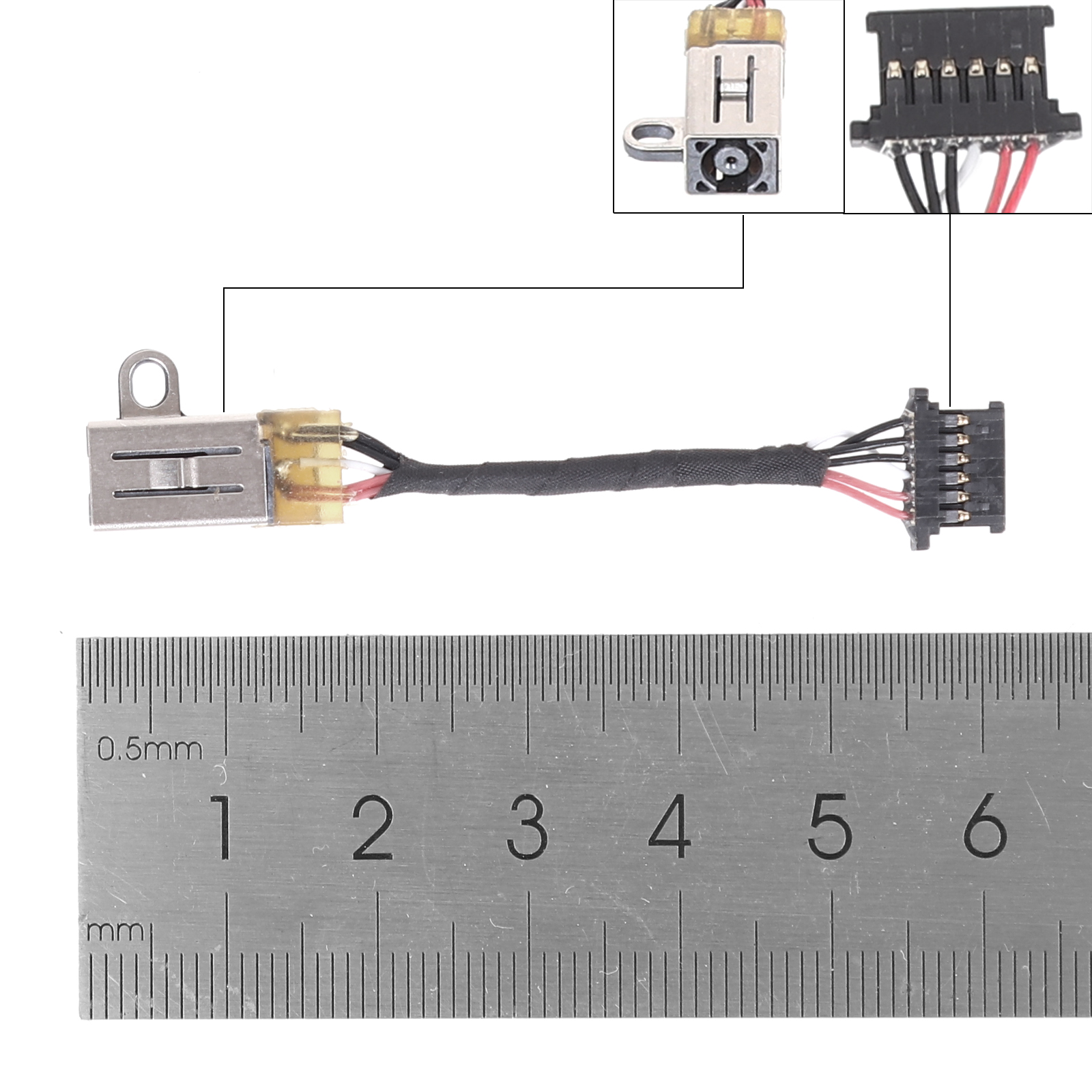 Picture of HP Pro X2 612 G1 DC power jack .